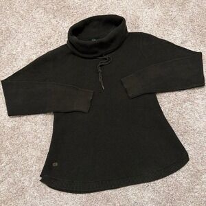 Lauren Ralph Lauren Military Waffle Knit Cowl Neck Sweater | Olive Green | L